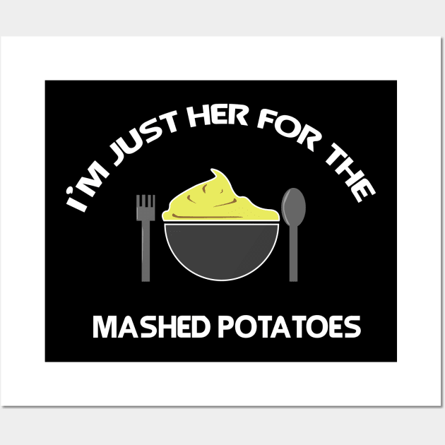 mashed potatoes Wall Art by Flipodesigner